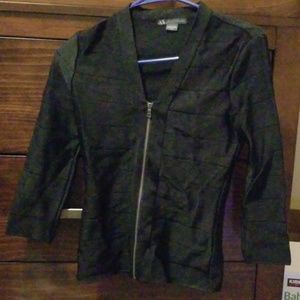 Black A/X zippered jacket